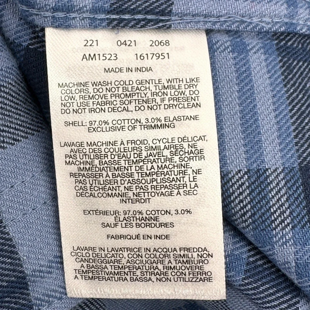 Columbia Mens XXL Shirt Cornell Woods Flannel Long Slv Blue Plaid Button Dwn NEW